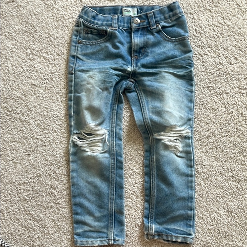 Epic Threads Light Blue Distressed Kids Jeans